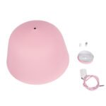 GLOBOSTAR® UPVALE 01284 Μοντέρνο Κρεμαστό Φωτιστικό Οροφής με Ντουί 1 x E27 AC 220-240V IP20 - Ροζ & Λευκό - Μ40 x Π40 x Υ24cm - Image 10