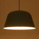 GLOBOSTAR® UPVALE 01285 Μοντέρνο Κρεμαστό Φωτιστικό Οροφής με Ντουί 1 x E27 AC 220-240V IP20 - Πράσινο & Λευκό - Μ40 x Π40 x Υ24cm - Image 3