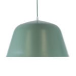 GLOBOSTAR® UPVALE 01285 Μοντέρνο Κρεμαστό Φωτιστικό Οροφής με Ντουί 1 x E27 AC 220-240V IP20 - Πράσινο & Λευκό - Μ40 x Π40 x Υ24cm - Image 5