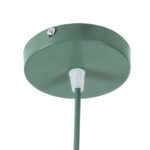 GLOBOSTAR® UPVALE 01285 Μοντέρνο Κρεμαστό Φωτιστικό Οροφής με Ντουί 1 x E27 AC 220-240V IP20 - Πράσινο & Λευκό - Μ40 x Π40 x Υ24cm - Image 9