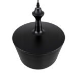 GLOBOSTAR® ROCKFORD 01287-A Μοντέρνο Κρεμαστό Φωτιστικό Οροφής με Ντουί 1 x E27 AC 220-240V IP20 - Μαύρο & Χρυσό - Μ30 x Π30 x Υ30cm - Image 5