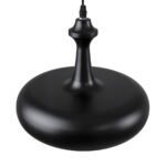 GLOBOSTAR® ROCKFORD 01287-C Μοντέρνο Κρεμαστό Φωτιστικό Οροφής με Ντουί 1 x E27 AC 220-240V IP20 - Μαύρο & Χρυσό - Μ30 x Π30 x Y23cm - Image 5