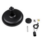 GLOBOSTAR® ROCKFORD 01287-C Μοντέρνο Κρεμαστό Φωτιστικό Οροφής με Ντουί 1 x E27 AC 220-240V IP20 - Μαύρο & Χρυσό - Μ30 x Π30 x Y23cm - Image 8