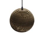 GLOBOSTAR® SANTORINI 01288 Boho Κρεμαστό Φωτιστικό Οροφής με Ντουί 1 x E27 AC 220-240V IP20 - Καφέ - Μ20 x Π20 x Y16cm - Image 6