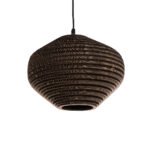 GLOBOSTAR® SANTORINI 01293 Boho Κρεμαστό Φωτιστικό Οροφής με Ντουί 1 x E27 AC 220-240V IP20 - Καφέ - Μ30 x Π30 x Y20cm - Image 2