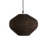 GLOBOSTAR® SANTORINI 01293 Boho Κρεμαστό Φωτιστικό Οροφής με Ντουί 1 x E27 AC 220-240V IP20 - Καφέ - Μ30 x Π30 x Y20cm - Image 5