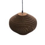 GLOBOSTAR® SANTORINI 01293 Boho Κρεμαστό Φωτιστικό Οροφής με Ντουί 1 x E27 AC 220-240V IP20 - Καφέ - Μ30 x Π30 x Y20cm - Image 7