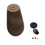 GLOBOSTAR® SANTORINI 01294 Boho Κρεμαστό Φωτιστικό Οροφής με Ντουί 1 x E27 AC 220-240V IP20 - Καφέ - Μ21 x Π21 x Y43cm - Image 11