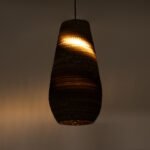 GLOBOSTAR® SANTORINI 01294 Boho Κρεμαστό Φωτιστικό Οροφής με Ντουί 1 x E27 AC 220-240V IP20 - Καφέ - Μ21 x Π21 x Y43cm - Image 3