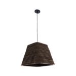 GLOBOSTAR® SANTORINI 01295 Boho Κρεμαστό Φωτιστικό Οροφής με Ντουί 1 x E27 AC 220-240V IP20 - Καφέ - Μ38 x Π38 x Υ30cm - Image 4