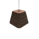 GLOBOSTAR® SANTORINI 01295 Boho Κρεμαστό Φωτιστικό Οροφής με Ντουί 1 x E27 AC 220-240V IP20 - Καφέ - Μ38 x Π38 x Υ30cm - Image 7