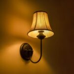 GLOBOSTAR® SHELLY 01299 Vintage Φωτιστικό Τοίχου - Απλίκα με Ντουί 1 x E27 AC 220-240V IP20 - Μαύρο & Μπεζ - Μ13 x Π18 x Υ34cm - Image 3