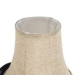 GLOBOSTAR® SHELLY 01299 Vintage Φωτιστικό Τοίχου - Απλίκα με Ντουί 1 x E27 AC 220-240V IP20 - Μαύρο & Μπεζ - Μ13 x Π18 x Υ34cm - Image 6