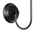 GLOBOSTAR® SHELLY 01299 Vintage Φωτιστικό Τοίχου - Απλίκα με Ντουί 1 x E27 AC 220-240V IP20 - Μαύρο & Μπεζ - Μ13 x Π18 x Υ34cm - Image 8