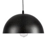 GLOBOSTAR® SOLANA 01301 Μοντέρνο Κρεμαστό Φωτιστικό Οροφής με Ντουί 1 x E27 AC 220-240V IP20 - Μαύρο & Χρυσό - Μ30 x Π30 x Υ15cm - Image 5