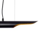 GLOBOSTAR® ESTERINA 01304 Μοντέρνο Κρεμαστό Φωτιστικό Οροφής με Ντουί 2 x E27 AC 220-240V IP20 - Μαύρο & Χρυσό - Μ60 x Π6 x Υ6cm - Image 8