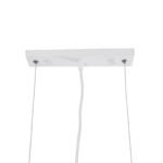 GLOBOSTAR® ESTERINA 01305 Μοντέρνο Κρεμαστό Φωτιστικό Οροφής με Ντουί 2 x E27 AC 220-240V IP20 - Λευκό & Χρυσό - Μ60 x Π6 x Υ6cm - Image 10