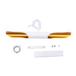 GLOBOSTAR® ESTERINA 01305 Μοντέρνο Κρεμαστό Φωτιστικό Οροφής με Ντουί 2 x E27 AC 220-240V IP20 - Λευκό & Χρυσό - Μ60 x Π6 x Υ6cm - Image 11