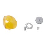 GLOBOSTAR® RINA 01308 Μοντέρνο Κρεμαστό Φωτιστικό Οροφής με Ντουί 1 x G9 AC 220-240V IP20 - Κίτρινο - Μ20 x Π20 x Υ20cm - Image 10