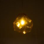 GLOBOSTAR® RINA 01308 Μοντέρνο Κρεμαστό Φωτιστικό Οροφής με Ντουί 1 x G9 AC 220-240V IP20 - Κίτρινο - Μ20 x Π20 x Υ20cm - Image 3