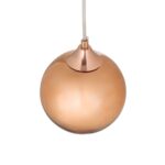 GLOBOSTAR® CANDELA 01309 Μοντέρνο Κρεμαστό Φωτιστικό Οροφής με Ντουί 1 x E27 AC 220-240V IP20 - Χάλκινο - Μ15 x Π15 x Υ13cm - Image 7