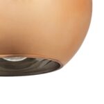 GLOBOSTAR® CANDELA 01309 Μοντέρνο Κρεμαστό Φωτιστικό Οροφής με Ντουί 1 x E27 AC 220-240V IP20 - Χάλκινο - Μ15 x Π15 x Υ13cm - Image 9