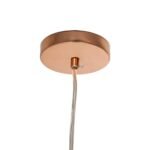 GLOBOSTAR® CANDELA 01309 Μοντέρνο Κρεμαστό Φωτιστικό Οροφής με Ντουί 1 x E27 AC 220-240V IP20 - Χάλκινο - Μ15 x Π15 x Υ13cm - Image 10