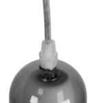 GLOBOSTAR® BOSSANOVA 01313 Μοντέρνο Κρεμαστό Φωτιστικό Οροφής με Ντουί 1 x E27 AC 220-240V IP20 - Γκρι - Μ18 x Π18 x Υ23cm - Image 8