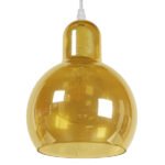 GLOBOSTAR® LUCREZIA 01315 Μοντέρνο Κρεμαστό Φωτιστικό Οροφής με Ντουί 1 x E27 AC 220-240V IP20 - Μελί - Μ18 x Π18 x Υ23cm