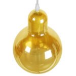 GLOBOSTAR® LUCREZIA 01315 Μοντέρνο Κρεμαστό Φωτιστικό Οροφής με Ντουί 1 x E27 AC 220-240V IP20 - Μελί - Μ18 x Π18 x Υ23cm - Image 5