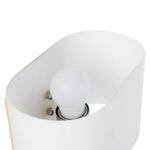 GLOBOSTAR® ELEGANT 01316 Μοντέρνο Φωτιστικό Τοίχου - Απλίκα Ξενοδοχείου Reading Light με Ντουί 1 x E27 LED 3W 360lm 36° AC 220-240V IP20 Θερμό Λευκό 2700K - Bridgelux COB Chip - Λευκό & Μπεζ - Μ15 x Π20 x Υ22.5cm - 2 Χρόνια Εγγύηση - Image 6