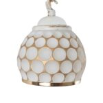 GLOBOSTAR® MERMAID 01317 Vintage Φωτιστικό Τοίχου - Απλίκα με Ντουί 1 x E27 AC 220-240V IP20 - Χρυσό & Λευκό - Μ12.5 x Π28 x Υ27cm - Image 7