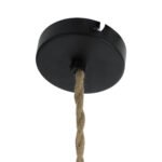 GLOBOSTAR® TRIBECA 01319 Boho Κρεμαστό Φωτιστικό Οροφής με Ντουί 1 x E27 AC 220-240V IP20 - Γκρι & Μπεζ - Μ20 x Π20 x Υ26cm - Image 10