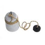 GLOBOSTAR® TRIBECA 01319 Boho Κρεμαστό Φωτιστικό Οροφής με Ντουί 1 x E27 AC 220-240V IP20 - Γκρι & Μπεζ - Μ20 x Π20 x Υ26cm - Image 11