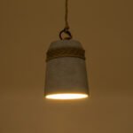 GLOBOSTAR® TRIBECA 01319 Boho Κρεμαστό Φωτιστικό Οροφής με Ντουί 1 x E27 AC 220-240V IP20 - Γκρι & Μπεζ - Μ20 x Π20 x Υ26cm - Image 3