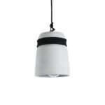 GLOBOSTAR® TRIBECA 01320 Μοντέρνο Κρεμαστό Φωτιστικό Οροφής με Ντουί 1 x E27 AC 220-240V IP20 - Γκρι & Μαύρο - Μ20 x Π20 x Υ26cm - Image 2