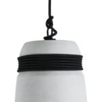 GLOBOSTAR® TRIBECA 01320 Μοντέρνο Κρεμαστό Φωτιστικό Οροφής με Ντουί 1 x E27 AC 220-240V IP20 - Γκρι & Μαύρο - Μ20 x Π20 x Υ26cm - Image 7