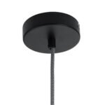 GLOBOSTAR® TRIBECA 01321 Μοντέρνο Κρεμαστό Φωτιστικό Οροφής με Ντουί 1 x E27 AC 220-240V IP20 - Γκρι & Μαύρο - Μ20 x Π20 x Υ26cm - Image 9