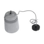 GLOBOSTAR® TRIBECA 01321 Μοντέρνο Κρεμαστό Φωτιστικό Οροφής με Ντουί 1 x E27 AC 220-240V IP20 - Γκρι & Μαύρο - Μ20 x Π20 x Υ26cm - Image 10