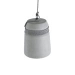 GLOBOSTAR® TRIBECA 01321 Μοντέρνο Κρεμαστό Φωτιστικό Οροφής με Ντουί 1 x E27 AC 220-240V IP20 - Γκρι & Μαύρο - Μ20 x Π20 x Υ26cm - Image 6