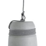 GLOBOSTAR® TRIBECA 01321 Μοντέρνο Κρεμαστό Φωτιστικό Οροφής με Ντουί 1 x E27 AC 220-240V IP20 - Γκρι & Μαύρο - Μ20 x Π20 x Υ26cm - Image 7