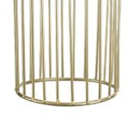 GLOBOSTAR® DURANT 01322 Μοντέρνο Κρεμαστό Φωτιστικό Οροφής με Ντουί 1 x E27 AC 220-240V IP20 - Γκρι & Χρυσό - Μ12 x Π12 x Υ40cm - Image 9