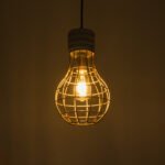 GLOBOSTAR® DURANT 01325 Μοντέρνο Κρεμαστό Φωτιστικό Οροφής με Ντουί 1 x E27 AC 220-240V IP20 - Γκρι & Χρυσό - Μ20 x Π20 x Υ35cm - Image 3