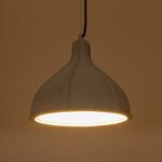 GLOBOSTAR® TRIBECA 01326 Μοντέρνο Κρεμαστό Φωτιστικό Οροφής με Ντουί 1 x E27 AC 220-240V IP20 - Γκρι - Μ30 x Π30 x Υ27cm - Image 3