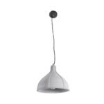 GLOBOSTAR® TRIBECA 01326 Μοντέρνο Κρεμαστό Φωτιστικό Οροφής με Ντουί 1 x E27 AC 220-240V IP20 - Γκρι - Μ30 x Π30 x Υ27cm - Image 4