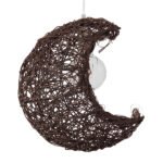 GLOBOSTAR® CRESCENT 01330 Vintage Κρεμαστό Φωτιστικό Οροφής με Ντουί 1 x E27 AC 220-240V IP20 - Καφέ - Μ30 x Π20 x Υ35cm - Image 3