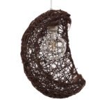 GLOBOSTAR® CRESCENT 01330 Vintage Κρεμαστό Φωτιστικό Οροφής με Ντουί 1 x E27 AC 220-240V IP20 - Καφέ - Μ30 x Π20 x Υ35cm - Image 4