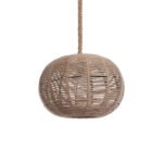 GLOBOSTAR® MANDALA 01331 Vintage Κρεμαστό Φωτιστικό Οροφής με Ντουί 1 x E27 AC 220-240V IP20 - Μπεζ - Μ40 x Π40 x Υ33cm - Image 3