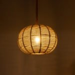 GLOBOSTAR® MANDALA 01331 Vintage Κρεμαστό Φωτιστικό Οροφής με Ντουί 1 x E27 AC 220-240V IP20 - Μπεζ - Μ40 x Π40 x Υ33cm - Image 4