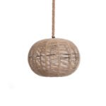 GLOBOSTAR® MANDALA 01331 Vintage Κρεμαστό Φωτιστικό Οροφής με Ντουί 1 x E27 AC 220-240V IP20 - Μπεζ - Μ40 x Π40 x Υ33cm - Image 6